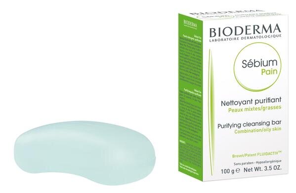 Мило тверде Bioderma Sebium очищуюче для проблемної та комбінованої шкіри, 100 г