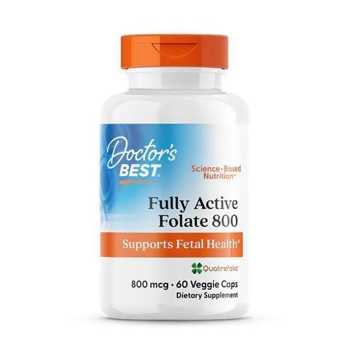 Фолат Doctor's Best Fully Active Folate 800 мкг, 60 капсул