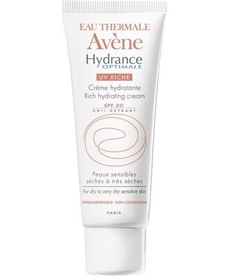 Крем для обличчя Avene Hydrance Optimale UV Riche SPF20 насичений зволожуючий для сухої та дуже сухої, чутливої шкіри, 40 мл