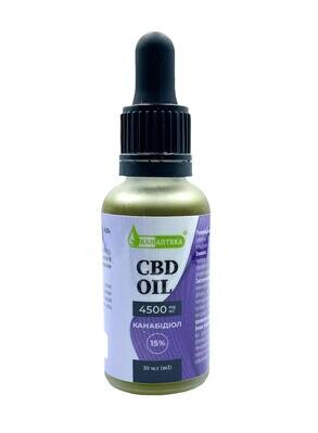 CBD-олія Канаптека Канабідіол 15% 4500 мг по 30 мл у флаконі