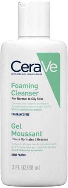 Гель інтенсивно очищуючий CeraVe для нормальної і жирної шкіри обличчя і тіла, 88 мл