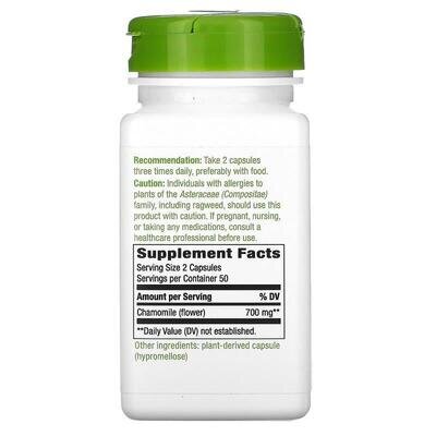 Ромашка квіти Nature's Way Chamomile 700 мг, 100 веганських капсул
