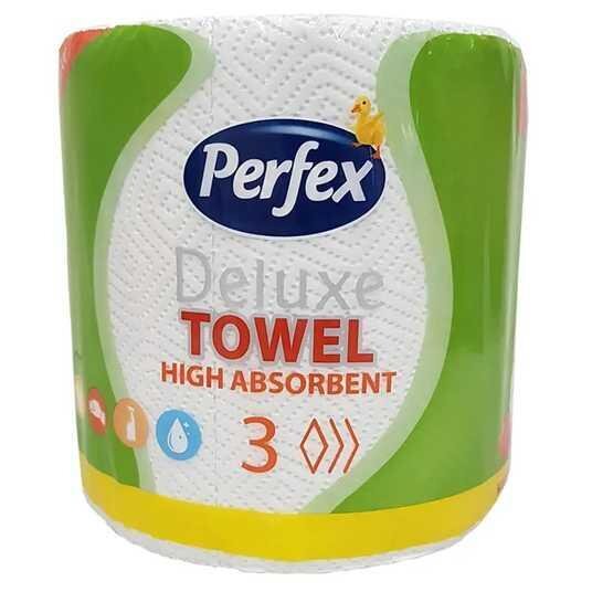 Рушники паперові Perfex Deluxe, 3 шари, рулон, 1 штука