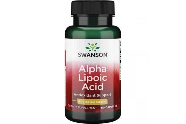Альфа-ліпоєва кислота Swanson Alpha Lipoic Acid 600 мг капсули №60