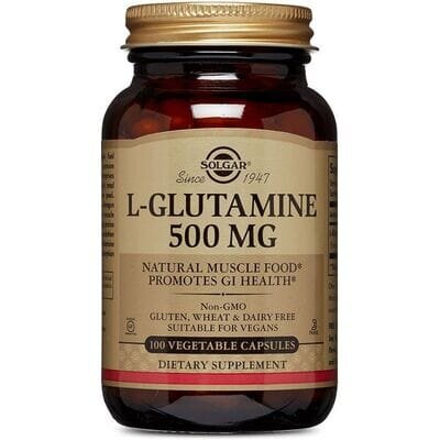 L-глютамін Solgar L-Glutamine 500 мг вег. капсули №100