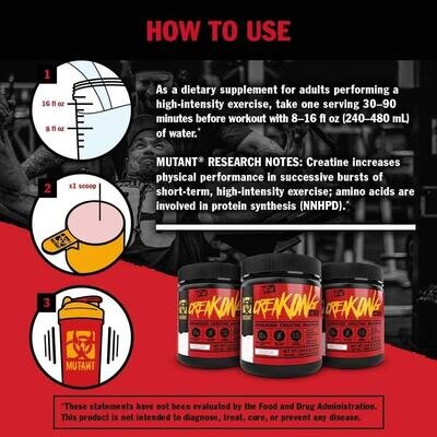 Креатин і амінокислоти Mutant Creakong CX8 Creatine + Amino Acid, 249 г