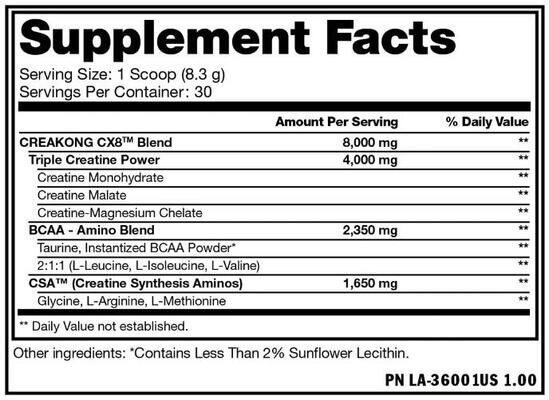 Креатин і амінокислоти Mutant Creakong CX8 Creatine + Amino Acid, 249 г
