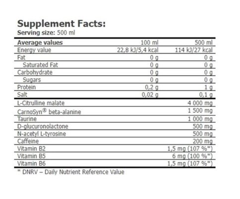 Передтренувальний комплекс Amix Nutrition CellUP Pre Workout Drink пепіно-яблуко, 500 мл