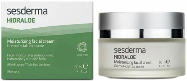 Крем для обличчя Sesderma Hidraloe зволожуючий для всіх типів шкіри обличчя, 50 мл