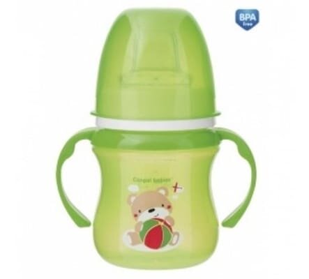 Кружка Canpol babies EasyStart Sweet Fun тренувальна зелена, 35/207_gre, 120 мл