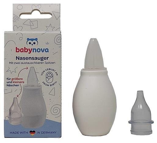 Аспіратор для носа Baby-Nova 33308 дитячий зі змінною насадкою, 1 шт