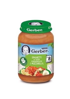 Пюре овочеве Gerber Рагу зі спагеті і сиром моцарелла в томатному соусі, 190 г