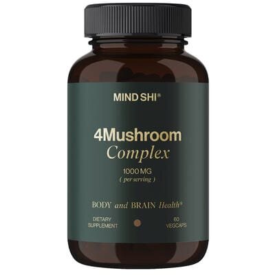 Комплекс 4 грибів Mind Shi 4 Mushroom Complex 1000 мг капсули №60