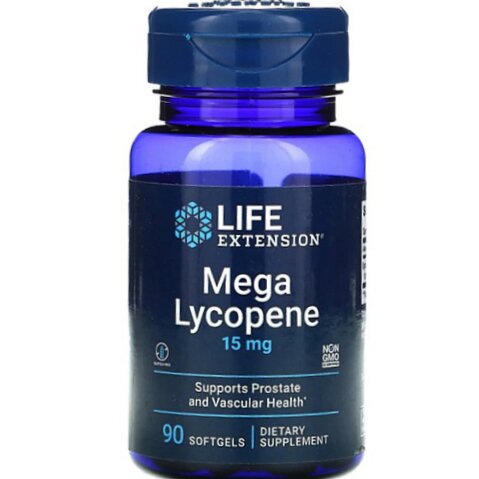 Лікопін Life Extension Mega Lycopene 15, 90 гелевих капсул