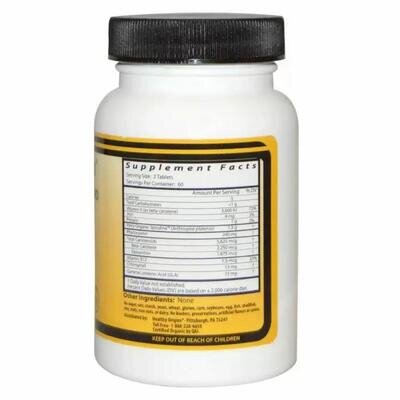 Спіруліна Healthy Origins Spirulina 500 мг, 180 таблеток
