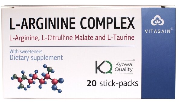 L-аргінін комплекс (L-arginine complex) розчин д/перор. заст. по 20 мл №20 в саше