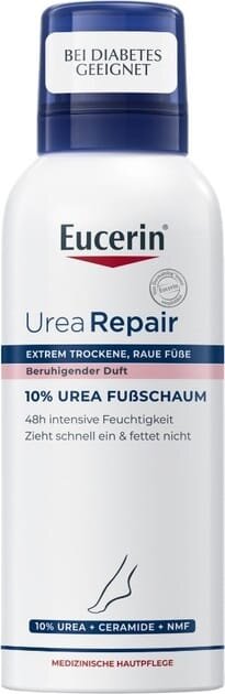 Пінка для ніг Eucerin Urea Repair 10% зволожуюча для сухої та дуже сухої шкіри, 150 мл