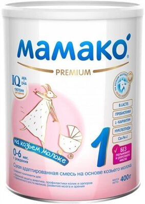 Суміш суха молочна MAMAKO 1 Premium для дітей з 0 до 6 місяців, 400 г