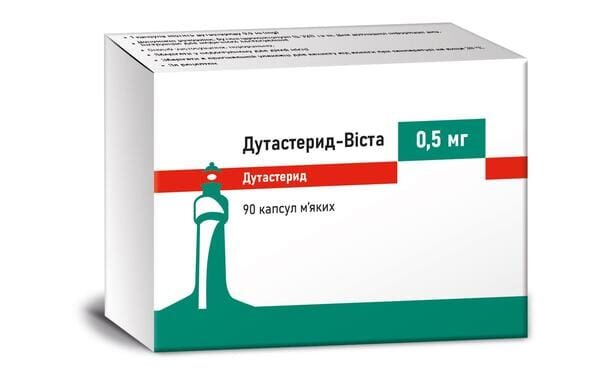 Дутастерид-Віста капсули м'як. по 0.5 мг №90 (10х9)