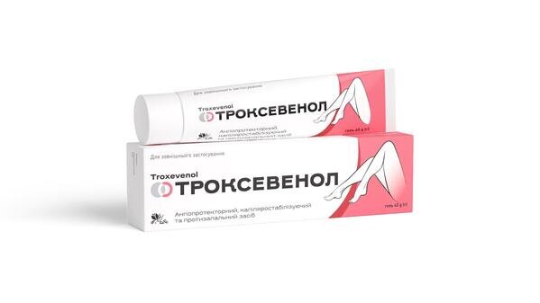 Троксевенол гель по 40 г у тубах