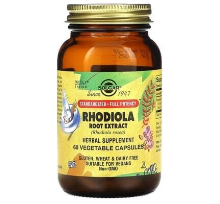 Родіоли екстракт Solgar Rhodiola Root Extract вег. капсули №60