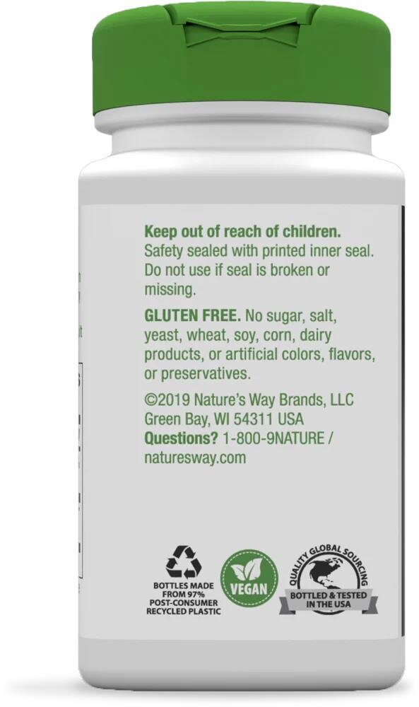Ламінарія (фукус пухирчастий) Nature's Way Bladderwrack 580 мг, 100 вегетаріанських капсул