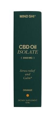 Олія CBD (Канабідіол) Mind Shi Ізолят 2000 мг Апельсин, 10 мл