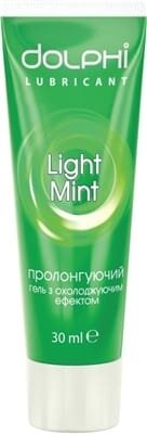 Гель-змазка інтимна Dolphi Light Mint пролонгуюча, 30 мл