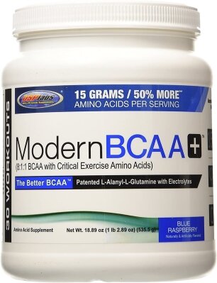 Амінокислота USPlabs Modern BCAA + Blue Raspberry, 535 г