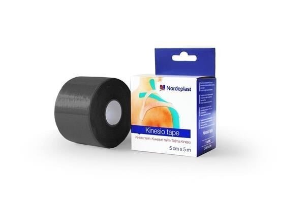 Кінезіо тейп Nordeplast 5 см х 5 м, чорний