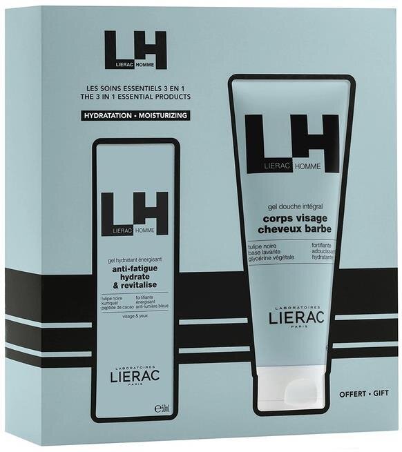 Набір Lierac Homme для чоловіків (Зволожуючий гель 50 мл + Гель для душу 200 мл)