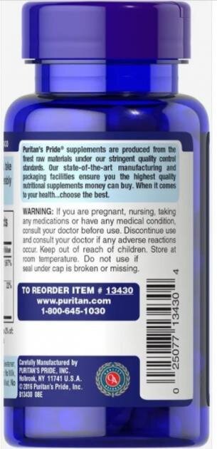 Біотин Супер Puritan's Pride Biotin Super 5000 мкг, 60 капсул