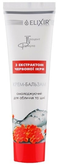 Крем-бальзам для обличчя та шиї Elixir Плацент Формула з екстрактом червоної ікри омолоджуючий, 100 мл