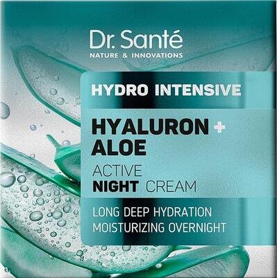 Крем для обличчя Dr.Sante Hydro Intensive Активний Гіалурон + Алое нічний, 50 мл