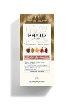 Крем-фарба Phyto Phytocolor, тон 8.3 світло-русий золотистий, 60 мл + 40 мл
