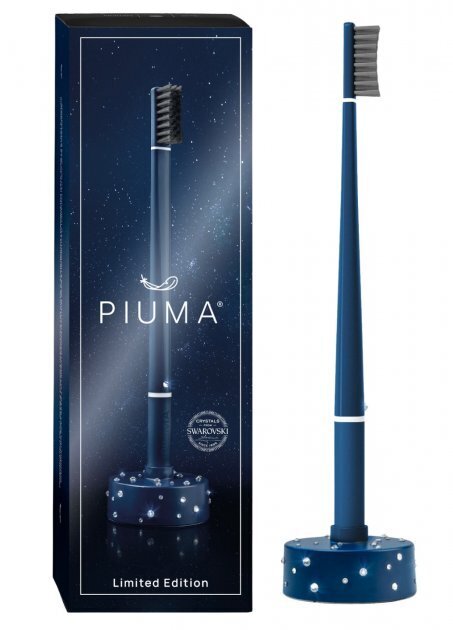 Набір Piuma Зубна щітка Piuma Swarovski Soft синя + база-календар під щітку