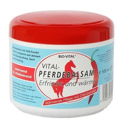Бальзам кінський Bio-Vital Pferdebalsam Chili розігріваючий, 500 мл