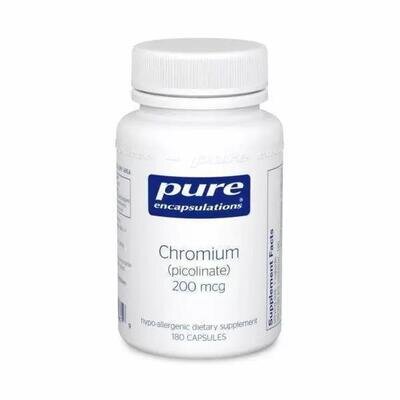 Хром (піколінат) Pure Encapsulations Chromium (picolinate) 200 мкг, 180 капсул