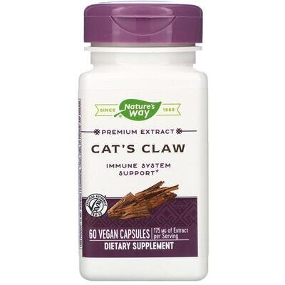 Котячий кіготь Nature's Way Cat's Claw стандартизований 175 мг, 60 капсул
