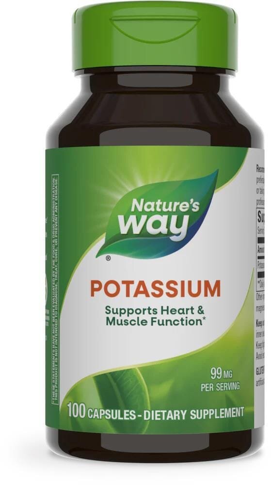 Калій Nature's Way Potassium 99 мг, 100 капсул