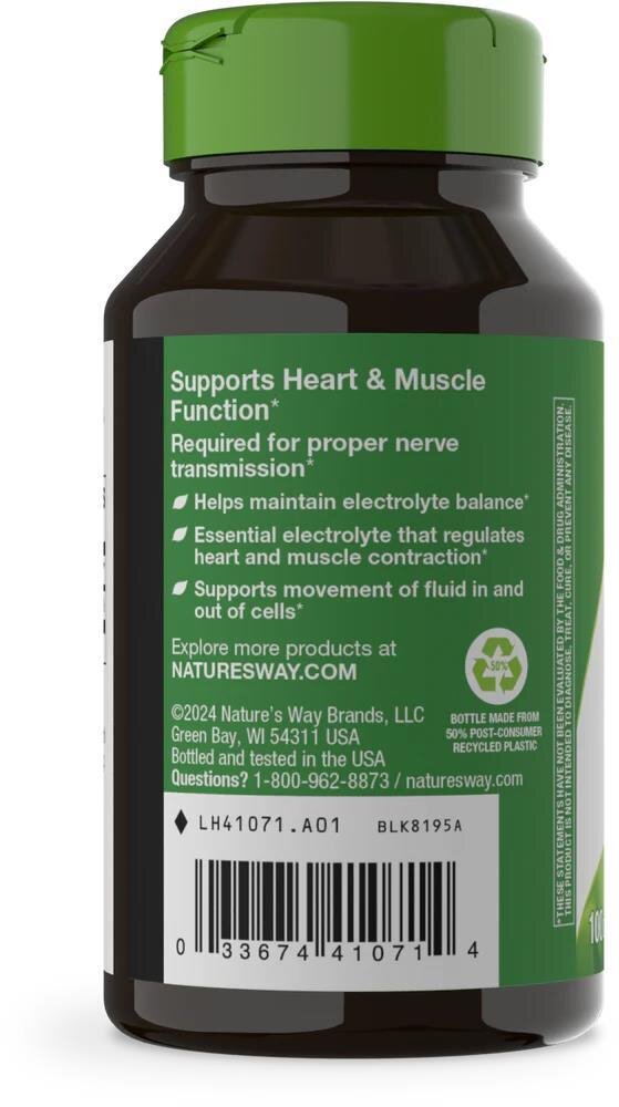 Калій Nature's Way Potassium 99 мг, 100 капсул