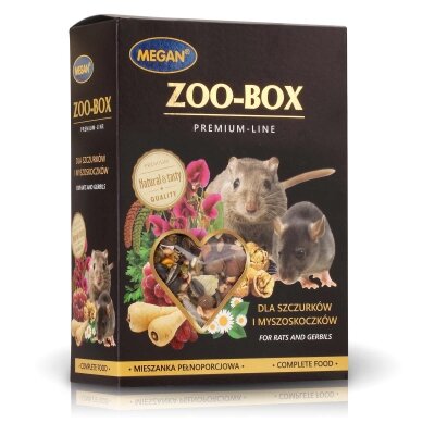 Корм Megan ZOO-BOX Premium Line для мишей та щурів, 550 г коробка