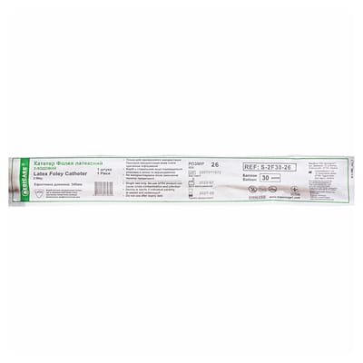 Катетер урологічний Medicare Latex Foley Catheter 2-Way тип Фолея латексний 26 Fr, 2-ходовий, 1 штука