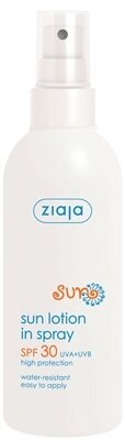 Лосьйон Ziaja Сонячна серія захисний спрей SPF 30+, 170 мл