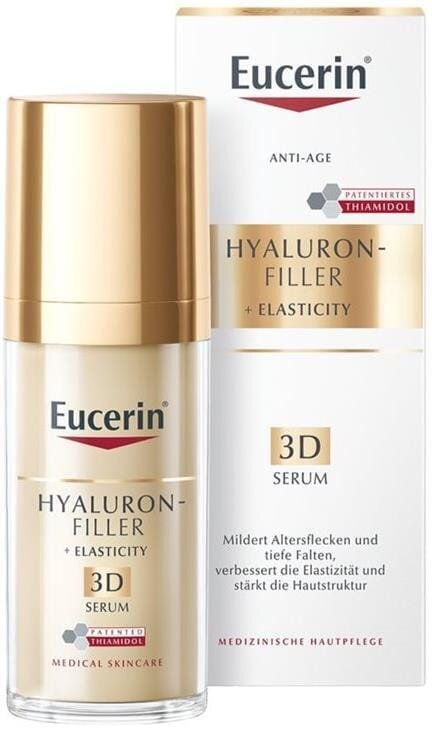 Сироватка для обличчя Eucerin Hyaluron Filler + Elasticity 3D потрійна антивікова (83566), 30 мл