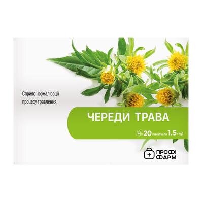 Фіточай Профі Фарм Череди трава (причепа) у фільтр-пакетах по 1,5 г №20