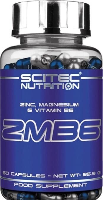 Комплекс ZMA Scitec Nutrition ZMB6, 60 капсул