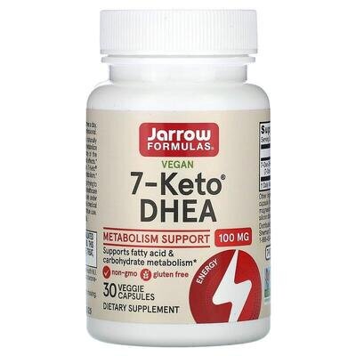 7-Кето ДГЕА Jarrow Formulas 7-Keto DHEA 100 мг, 30 вегетаріанських капсул