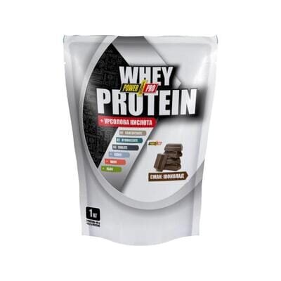 Протеїн Power Pro Whey Protein + урсолова кислота, шоколад, 1 кг
