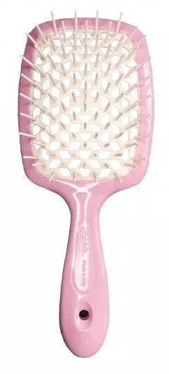 Щітка Janeke Superbrush для волосся, рожева з білим